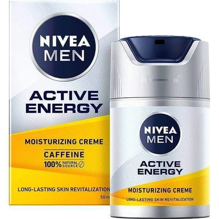 NIVEA Men Q10 Крем для шкіри обличчя Активна енергія 1×50 мл, для втомленої шкіри: ціни та характеристики