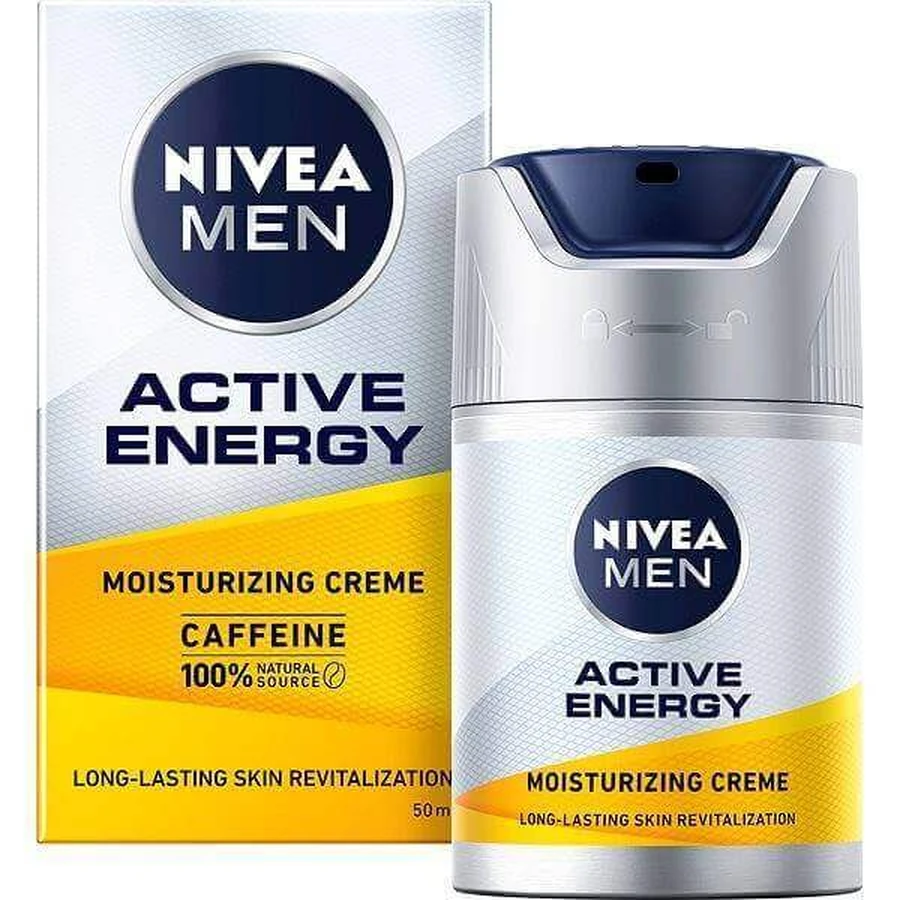NIVEA Men Q10 Крем для шкіри обличчя Активна енергія 1×50 мл, для втомленої шкіри: ціни та характеристики