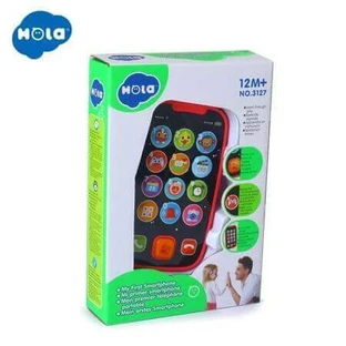 Мой первый смартфон с музыкой и подсветкой, +1 год, розовый, Hola
