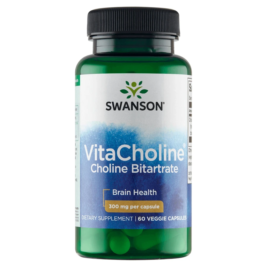 Swanson VitaCholine, холин, 60 вегетарианских капсул УДАЛЕННАЯ УПАКОВКА: цены и характеристики