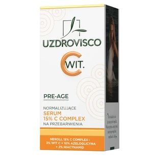 Uzdrovisco Pre-Age нормалізуюча сироватка 15% С комплекс від гіперпігментації, 30 мл