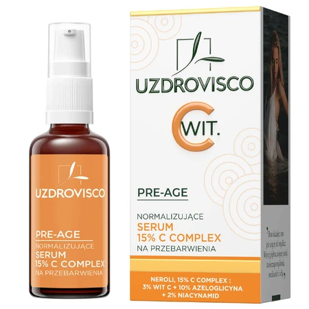 Uzdrovisco Pre-Age нормалізуюча сироватка 15% С комплекс від гіперпігментації, 30 мл: ціни та характеристики