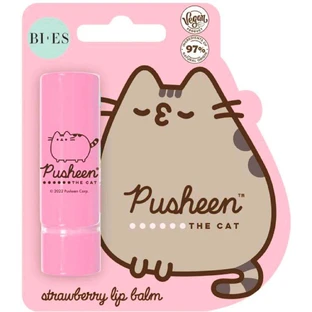 Клубничный бальзам для губ, 4 г, Pusheen