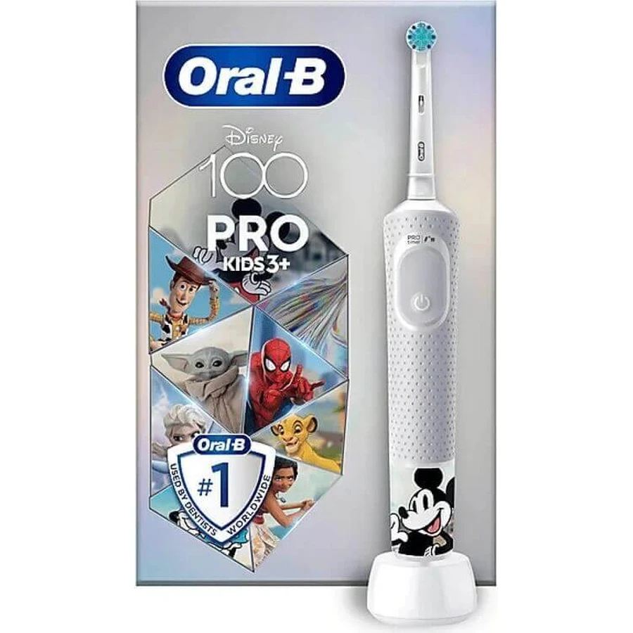 Набір Oral-B EK Pro Kids 3+ Disney + дорожній чохол 1×1, електрична зубна щітка: ціни та характеристики