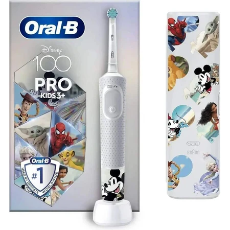 Набір Oral-B EK Pro Kids 3+ Disney + дорожній чохол 1×1, електрична зубна щітка: ціни та характеристики
