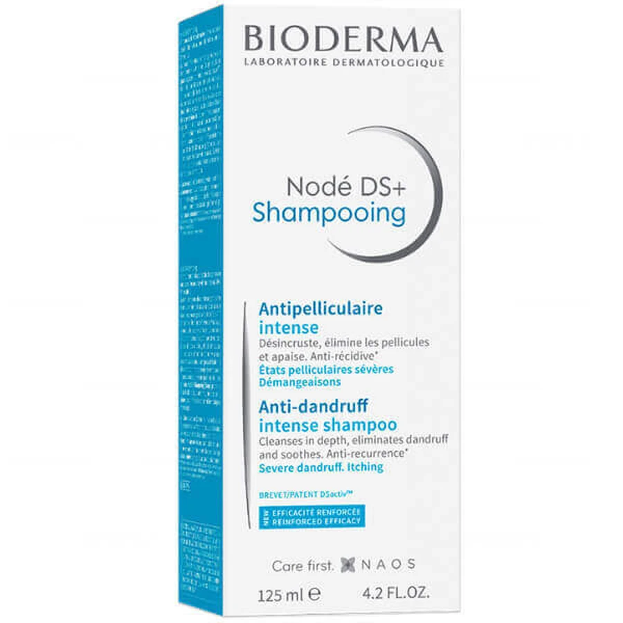 Bioderma, Node DS+ Интенсивный шампунь против перхоти, 125 мл: цены и характеристики