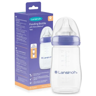 Lansinoh, пляшка NaturalWave з соскою з низьким потоком, 240 мл