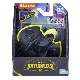 Игрушечный автомобиль Batwheels Batwing Batwheels аэроплан металлический, масштаб 1:55, +3 года, Fisher Price