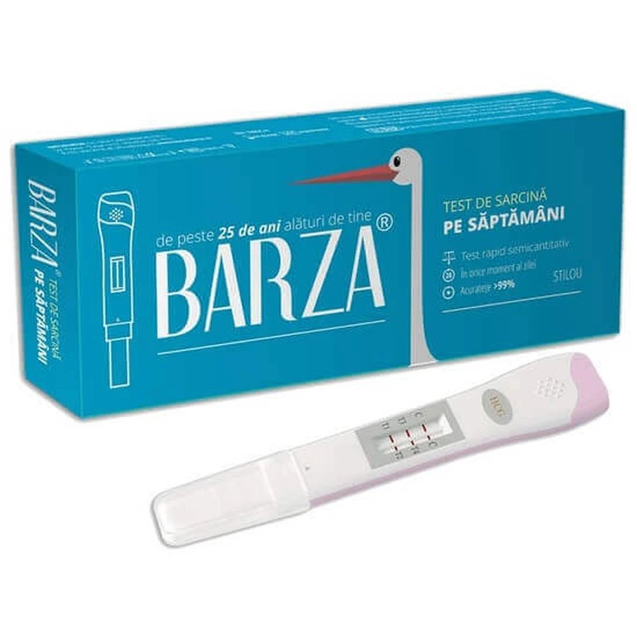 Тест на вагітність Barza з визначенням тижня, 1 шт: ціни та характеристики