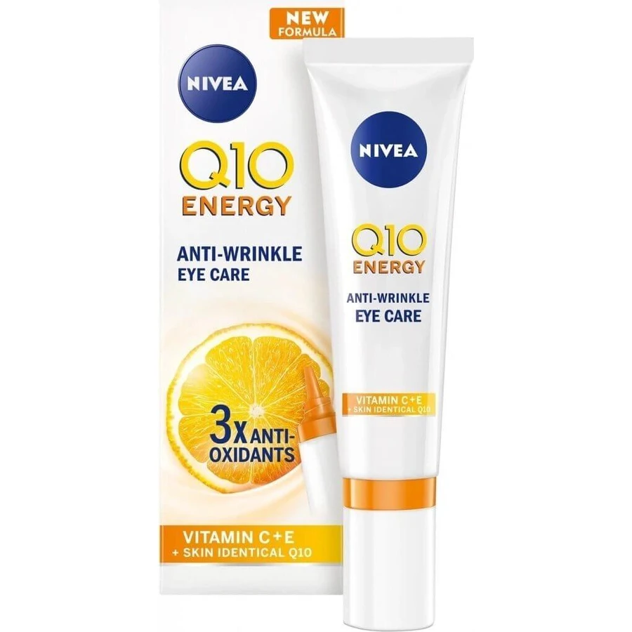 NIVEA Q10 Енергетичний крем для шкіри навколо очей проти зморшок 1×15 мл, крем: ціни та характеристики