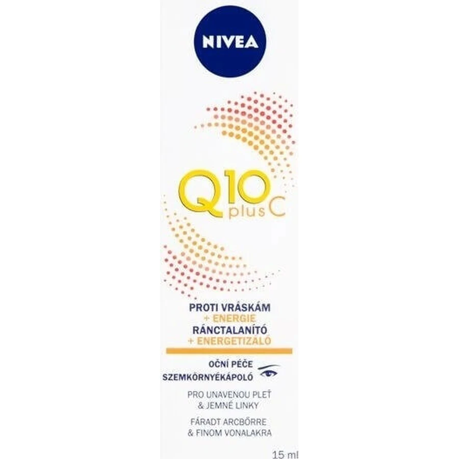 NIVEA Q10 Енергетичний крем для шкіри навколо очей проти зморшок 1×15 мл, крем: ціни та характеристики