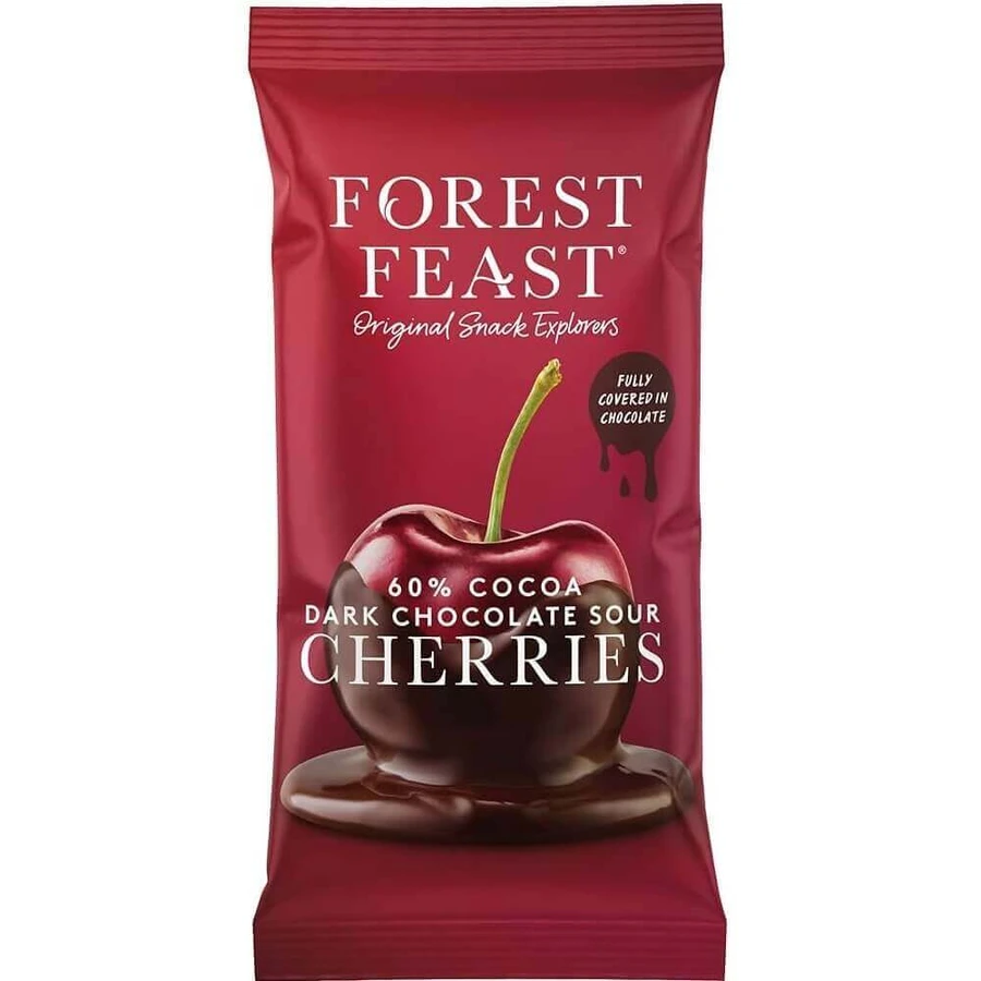 Бельгійська вишня в чорному шоколаді, 40 г, Forest Feast: ціни та характеристики