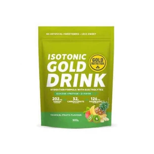 Сухий ізотонічний напій зі смаком тропічних фруктів Gold Drink, 500 г, Gold Nutrition