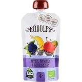 Rudolfs BIO Fruit Gluten Free Яблоко, банан, черная смородина 110 г