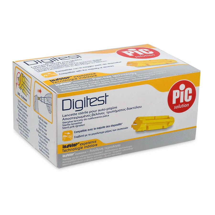 Pic Solution Digitest, ланцеты, лезвия для прокола, 200 шт.: цены и характеристики