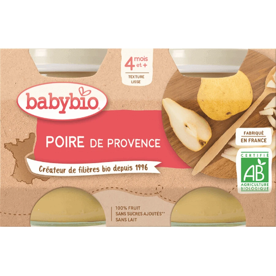 Babybio Грушевый фруктовый снек 2 x 130 г: цены и характеристики