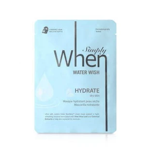 Увлажняющая маска с гиалуроновой кислотой и алоэ вера, Water Wish, 23 г, When Beauty
