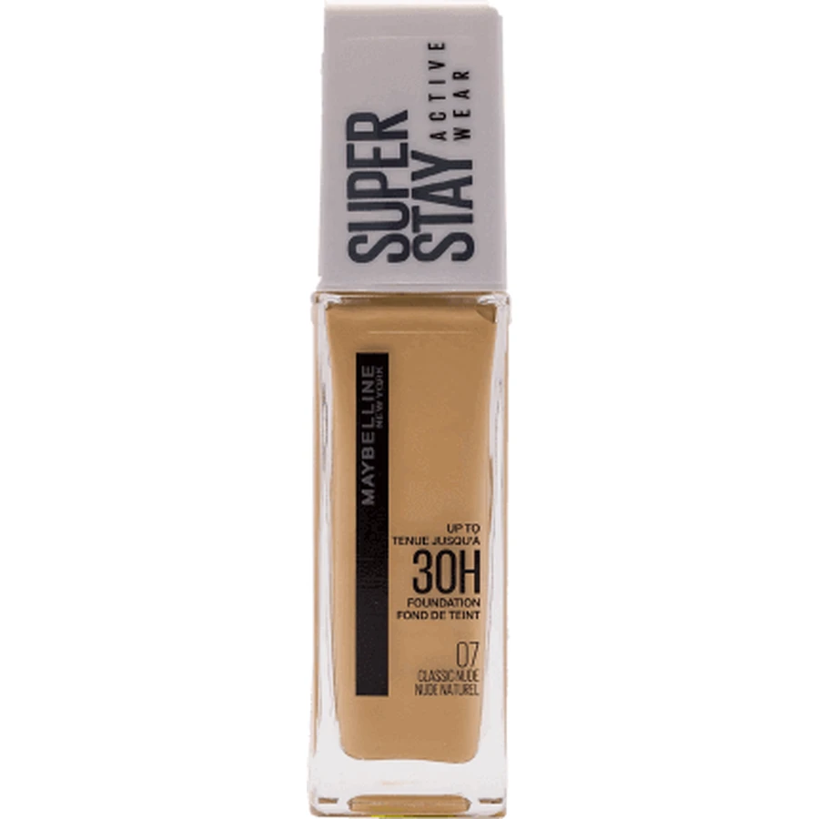 Maybelline New York SuperStay 30H Active Wear Foundation 07 Classic Nude, 30 мл: цены и характеристики