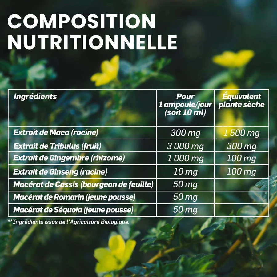 Мака (Maca) 1500 Tribulus, 20 ампул, Santarome: ціни та характеристики