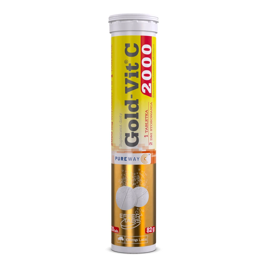 Olimp Gold-Vit C 2000, апельсиновый вкус, 20 шипучих таблеток: цены и характеристики