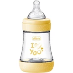 Пляшечка Chicco Дитяча пляшечка Perfect5 силіконова, жовта 150 мл: ціни та характеристики