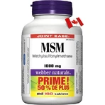WEBBER NATURALS MSM 1000 mg BONUS 1×160 tbl, харчова добавка: ціни та характеристики