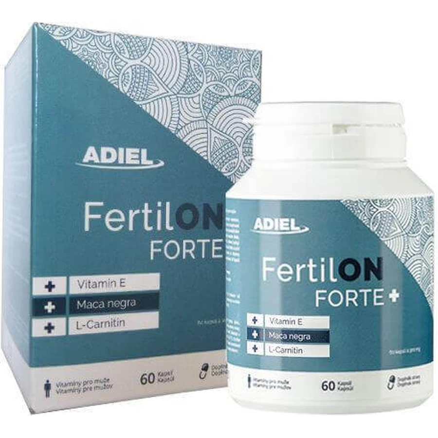 Adiel FertilON forte plus витамины для мувов 60 капсул: цены и характеристики