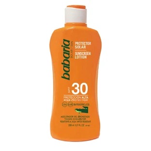 Солнцезащитный лосьон SPF30 и ускоритель загара, Babaria, 200 мл