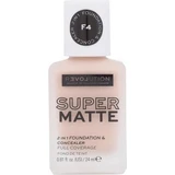 Revolution Relove, Тональна основа під макіяж Supermatte F4, 1×24 мл, макіяж