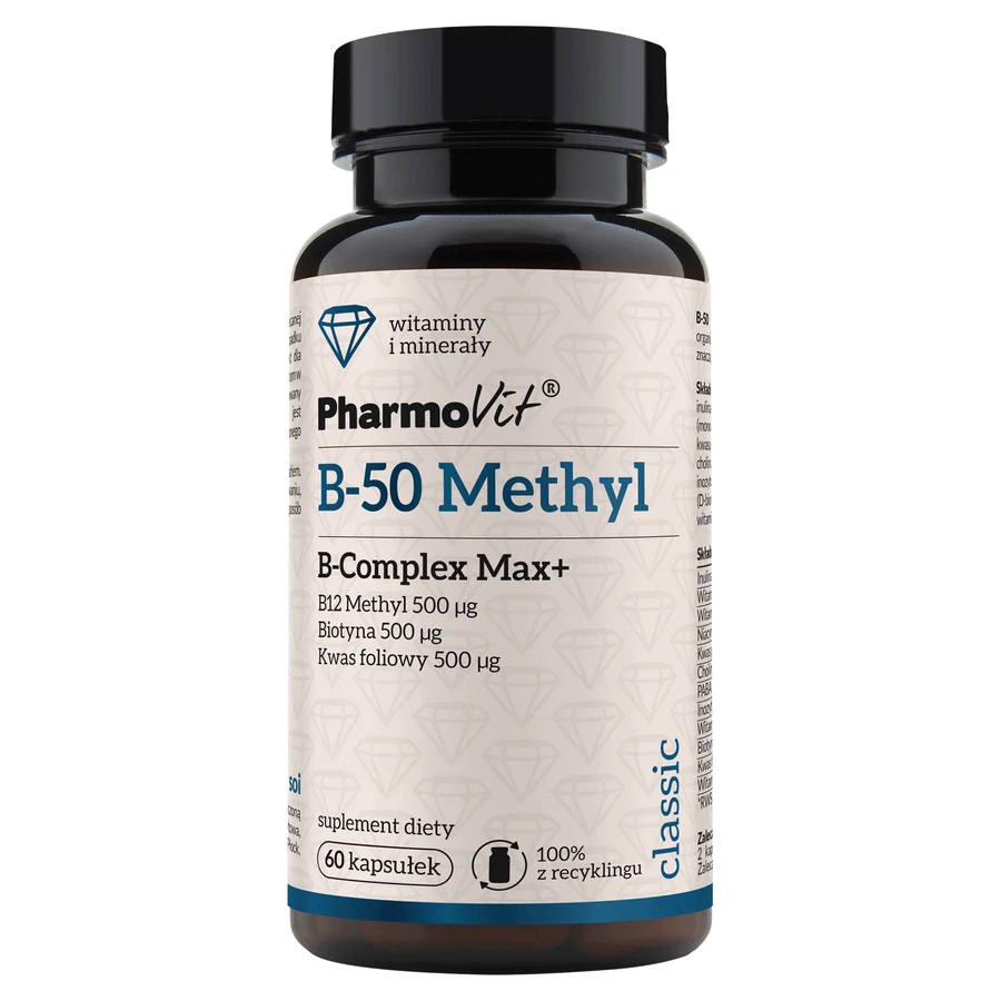 PharmoVit B-50 Methyl B-Complex Max+, 60 капсул: цены и характеристики