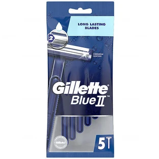 Gillette, Blue II Plus, бритви, 5 штук