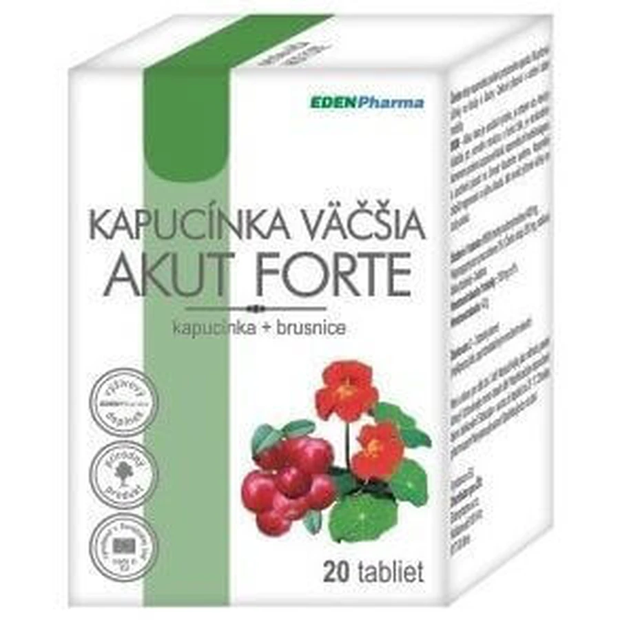Edenpharma CAPSICORN WATER ACUT FORTE 20 таблеток: цены и характеристики