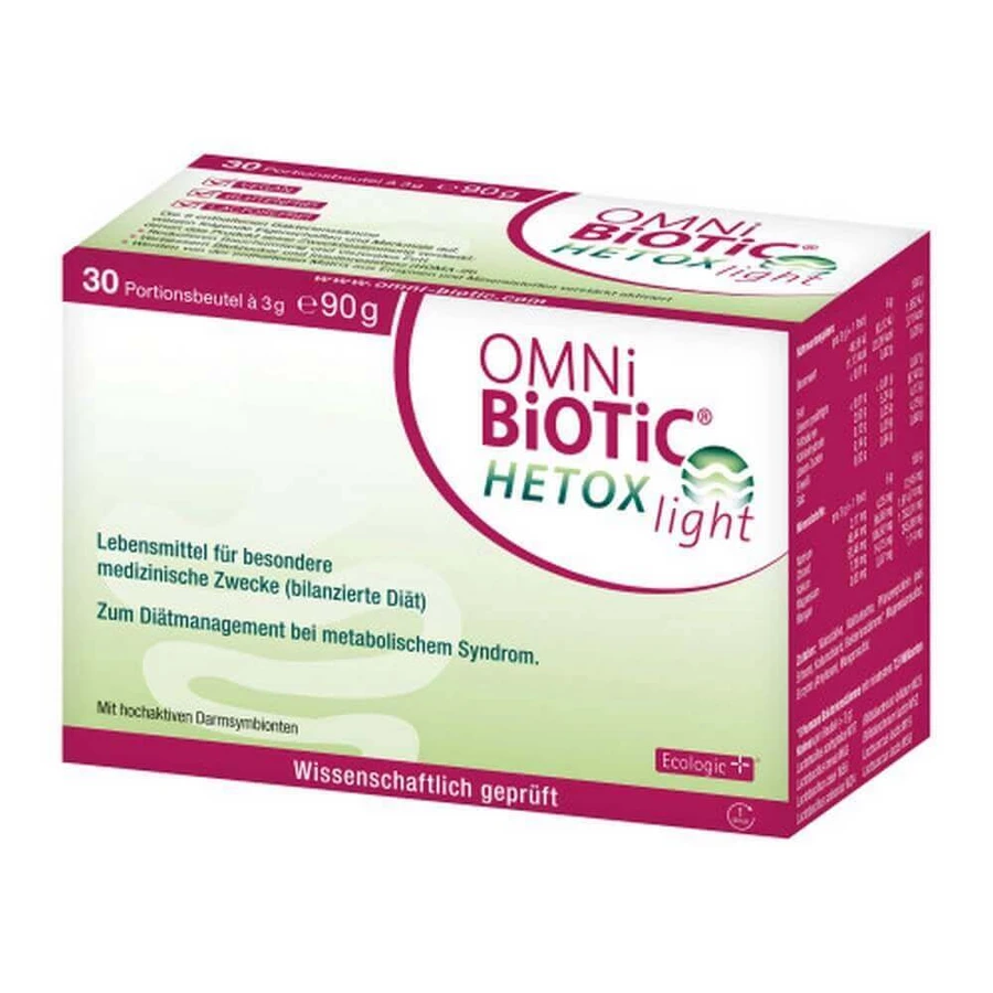 Омні Біотик Institut Allergosan Omni-Biotic Hetox Light, пакетик 3 г, 30 шт.: ціни та характеристики