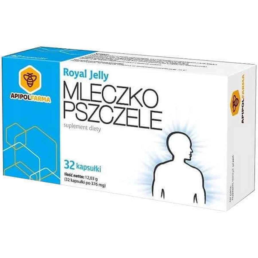 Apipol Farma Royal Jelly Королевское желе, 32 капсулы: цены и характеристики