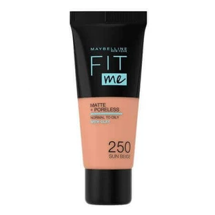 Fit Me Matte Foundation, 250 Sun Beige, 30 мл, Maybelline