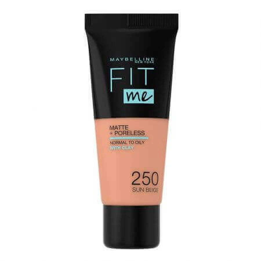 Fit Me Matte Foundation, 250 Sun Beige, 30 мл, Maybelline: цены и характеристики