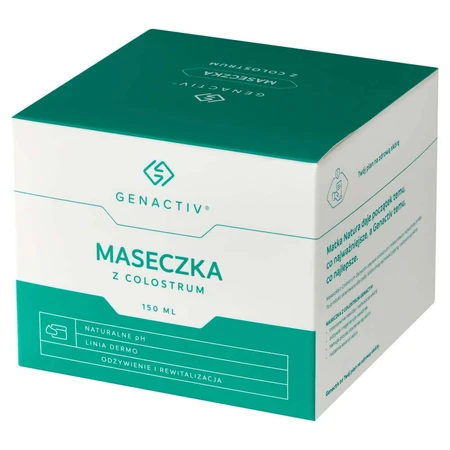 Genactiv, маска для лица из колострума, 150 мл: цены и характеристики