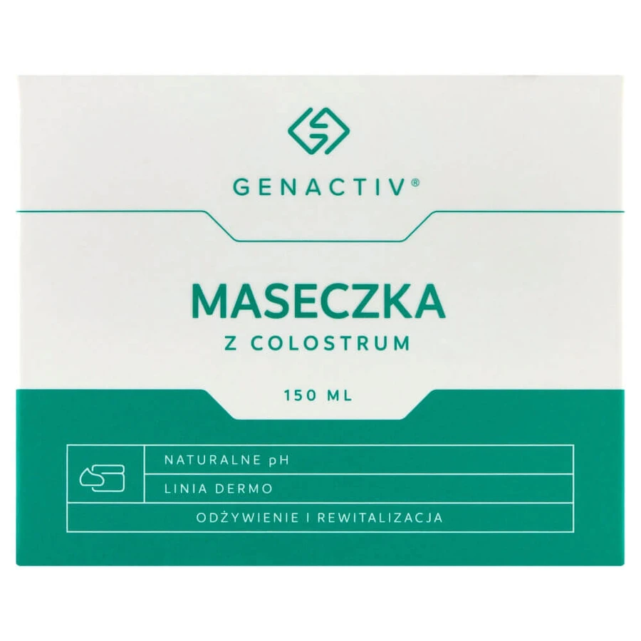 Genactiv, маска для лица из колострума, 150 мл: цены и характеристики