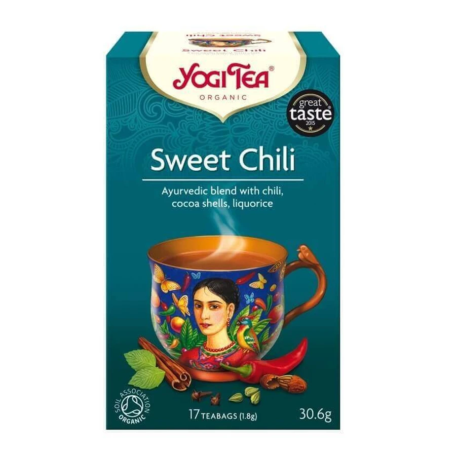 Чай з солодким чилі, 17 пакетиків, Yogi Tea: ціни та характеристики