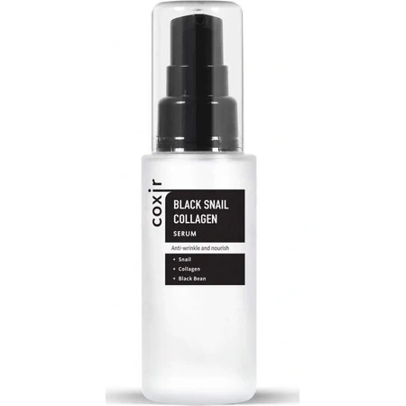 Коллагеновая сыворотка Coxir Black Snail Collagen Serum 1×50 мл, антивозрастная сыворотка: цены и характеристики