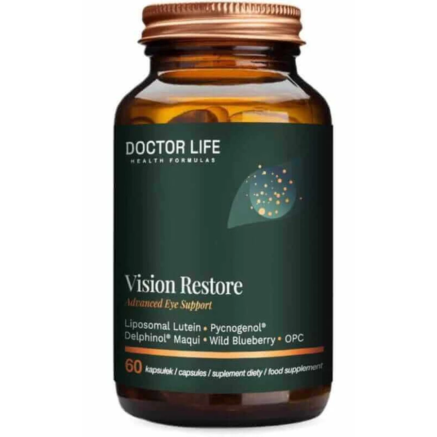Doctor Life Відновлення зору (лютеїн, пікногенол, куркумін) 60 капсул: ціни та характеристики