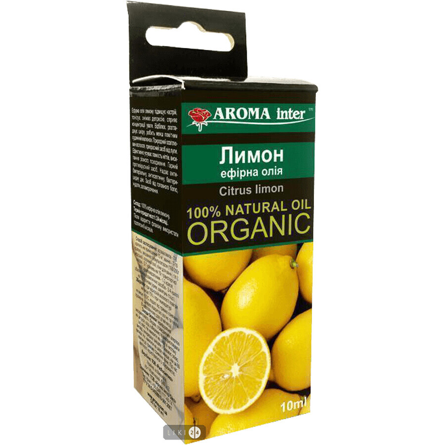 Эфирное масло Aroma Inter Лимон 10 мл: цены и характеристики