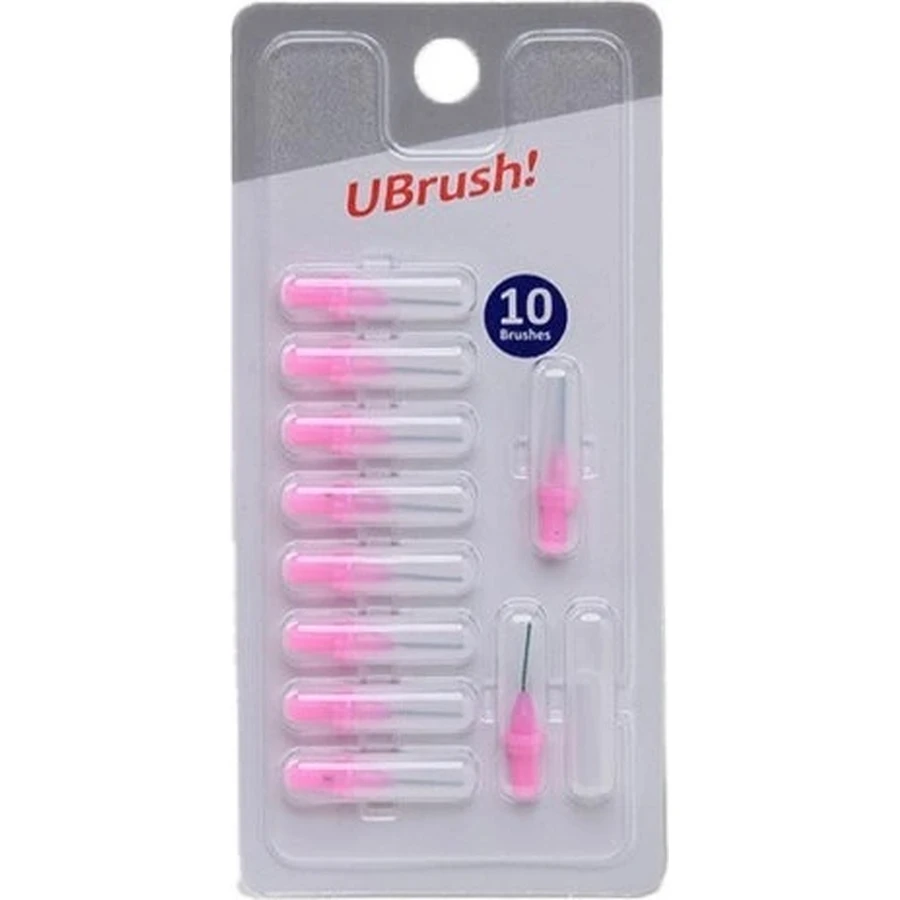 UBrush! - межзубная зубная щетка - 0,7 мм ручная 1×10 шт, межзубные щетки: цены и характеристики