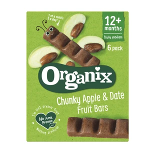 Батончик Organix Chunky Apple & Date Fruit Bars, органічний, для дітей з 12 місяців, 6 шт. по 17 г