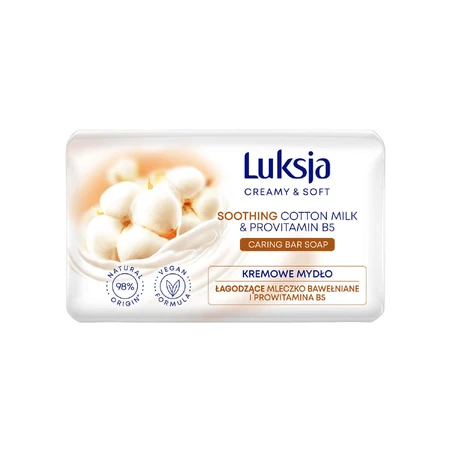 Luxja Creamy & Soft, вершкове мило, агодже, буйволяче молоко та провітамін В5, 90 г: ціни та характеристики
