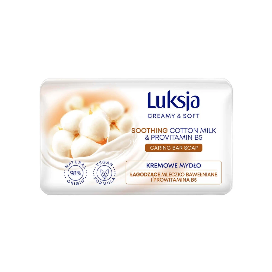 Luxja Creamy & Soft, вершкове мило, агодже, буйволяче молоко та провітамін В5, 90 г: ціни та характеристики