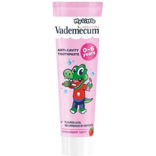 Зубная паста Vademecum со вкусом клубники для детей 0-6 лет, 50 мл