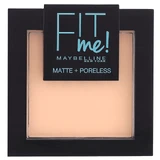 Maybelline Fit Me! Matte and Poreless, матуюча пудра, №104, відтінок м'якої слонової кістки, 9 г