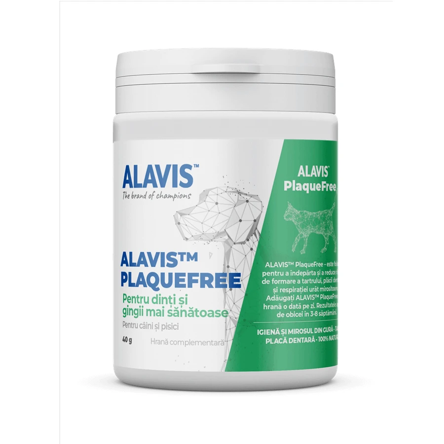 Порошок для гігієни порожнини рота для собак та котів Plaquefree, 40 г, Alavis: ціни та характеристики