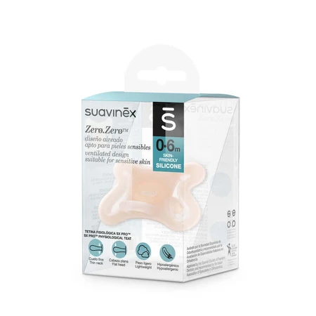Suavinex SX Pro Zero, пустушка, силіконова, фізіологічна, 0-6 місяців, 1 шт.: ціни та характеристики
